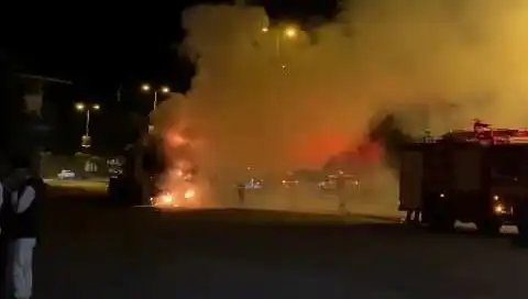 Zonguldak'ta Seyir Halindeki TIR'dan Yükselen Alevler Korkuttu