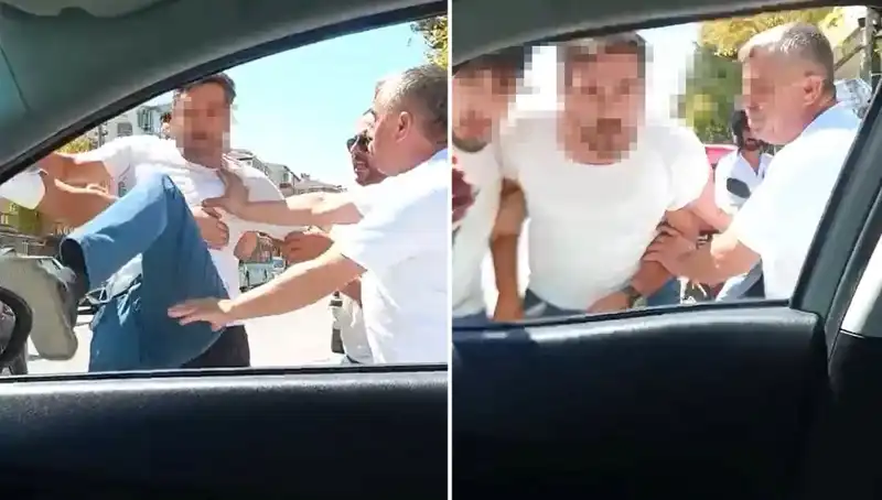 Dolmuş Şoförünün Trafikteki Dehşet Saçtığı Anlar Kameralara Yansıdı