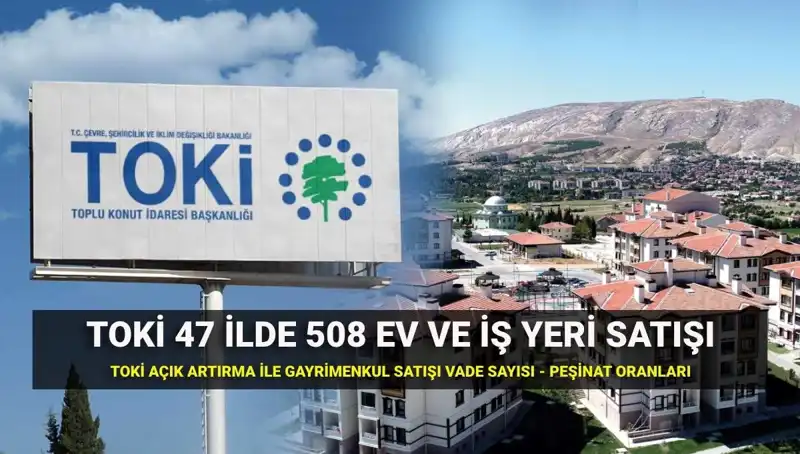 TOKİ, 508 Konut ve İş Yerini Özel Açık Artırmayla Satışa Sunuyor